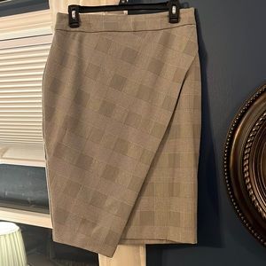 Express, gray patterned pencil skirt